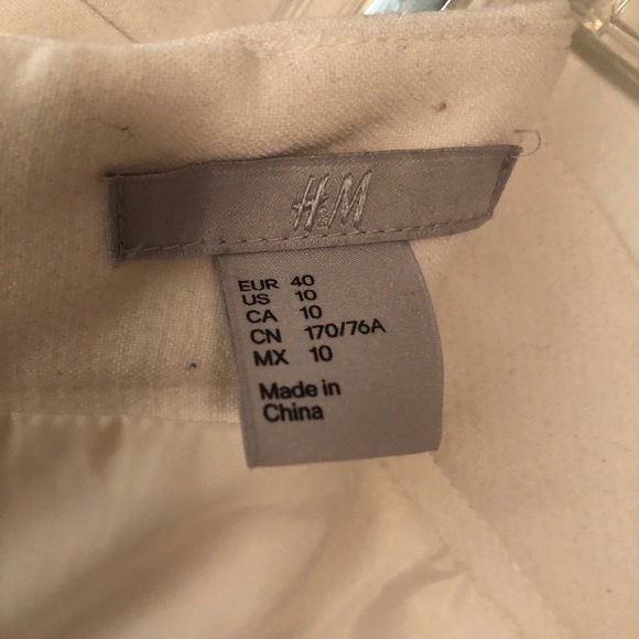 H&M white peplum skirt. Size 10. - Picture 4 of 4